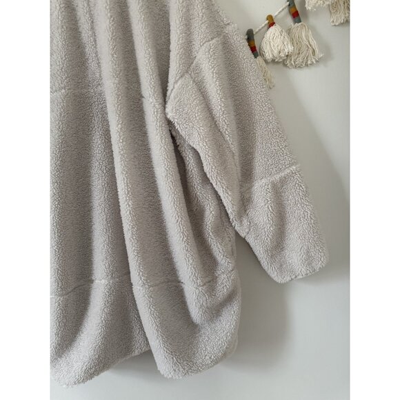 Lululemon Collarless Textured Fleece Full Zip White Opal Plush Cozy Outdoor 14 - Picture 12 of 12